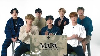 BTS reaction to SB19 official music video "MAPA"  [fanmade]