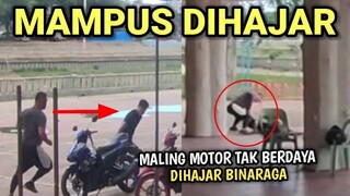 SIKAT ABIS !! Maling Motor Di tangkap dan Bogem Berbadan Kekar