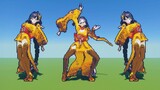 [Minecraft] 1100 frames, see Genshin Impact Yellow Skin Thunder General, imitating yellow skin aliens