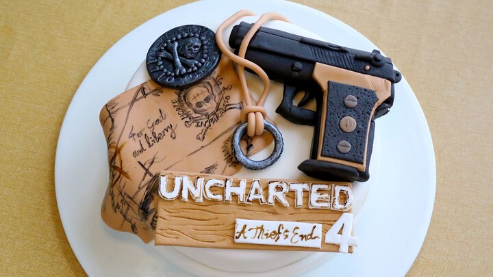 [Makanan] Kue Tar Bertema "Uncharted 4: A Thief's End"