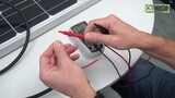 Find out the plus and minus poles on the solar panel I KIRRON light components I English