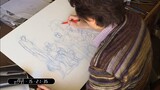 making of jojo bizzare karakter anime -  Hirohiko araki process Urban sketching #part1