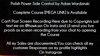 Polish Power Side Control by Adam Wardzinski Course download