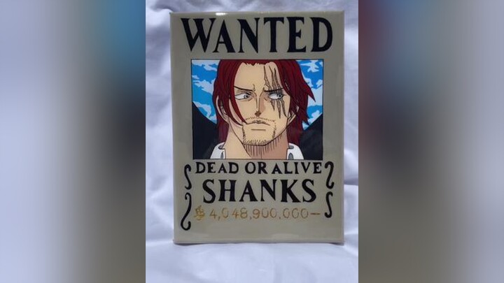 Wanted Shanks commission 🏴‍☠️💰 Updates on insta, link in bio  onepiece onepieceshanks shanks shanksonepiece onepiecered animeart animepainting