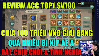 REVIEW ACC TOP1 S190: CHIA 100 TRIỆU VNĐ GIẢI ĐỆ NHẤT BANG NHƯ THẾ NÀO -BÍ KÍP TUYỆT ĐẦY RƯƠNG VL1M