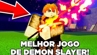 ESSE É O MELHOR JOGO DE DEMON SLAYER DO ROBLOX!!