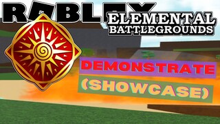 [NEW ELEMENT UPDATE!] ☀️ SOLAR Element Demonstrate! (Showcase!) | Roblox Elemental Battleground