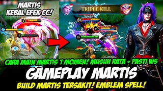 TUTORIAL MARTIS TERBARU + CARA MAIN MARTIS EXP LANE❗BUILD MARTIS TERSAKIT❗GAMEPLAY MARTIS TOP GLOBAL