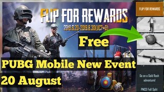 FLIP FOR REWARDS PUBG MOBILE / Pubg Mobile New Event 20 August / Abhishek Tech 🔥