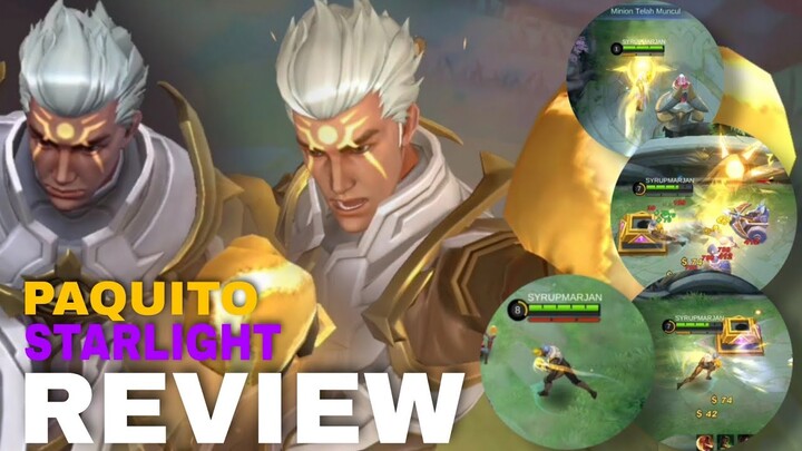 REVIEW SKIN STARLIGHT PAQUITO || UPCOMING SKIN PAQUITO || MOBILE LEGENDS