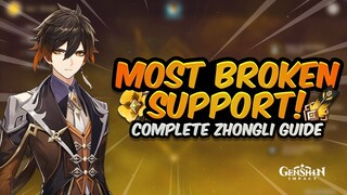 UPDATED ZHONGLI GUIDE (BROKEN NEW SET) - Best Artifacts, Weapons, Teams & Showcase | Genshin Impact