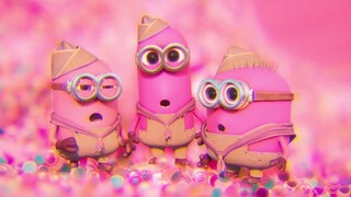 Minion berubah warna menjadi merah muda [Minion Extra Scout Super HD]