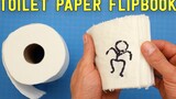 Making a Flip Book out of Toilet Paper for the First Time