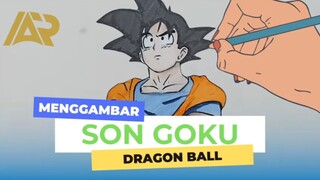 Menggambar Son Goku Dragon Ball