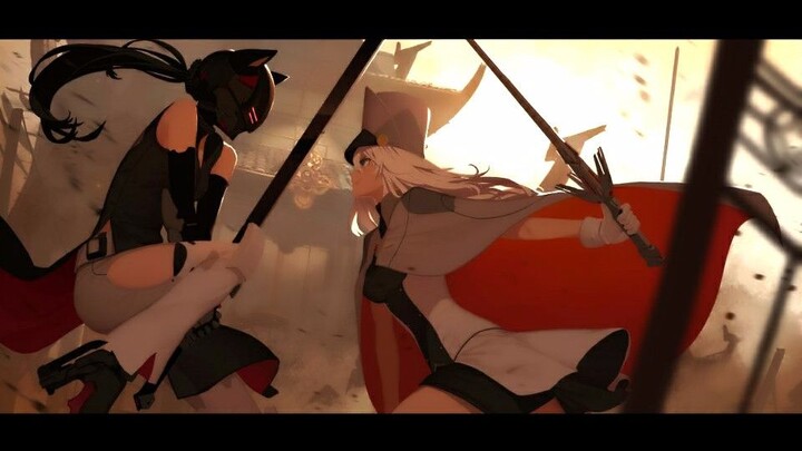 [1080/RWBY/เหยียบไฟ] พลังพุ่งไปข้างหน้า! การต่อสู้ที่เร่าร้อนและลุกเป็นไฟทำให้จังหวะและการเชื่อมต่อถ