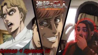 ATTACK ON TITAN Season 4 Episode 13 ANIME REACTION (LOSING MY VOICE!!!)