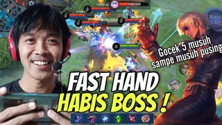 SOLO RANK GUSION GOCEK 5 MUSUH SAMPE MUSUH PUSING | Mobile Legends