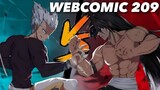 Garou vs Suiryu | One Punch Man Chapter 209 (webcomic)