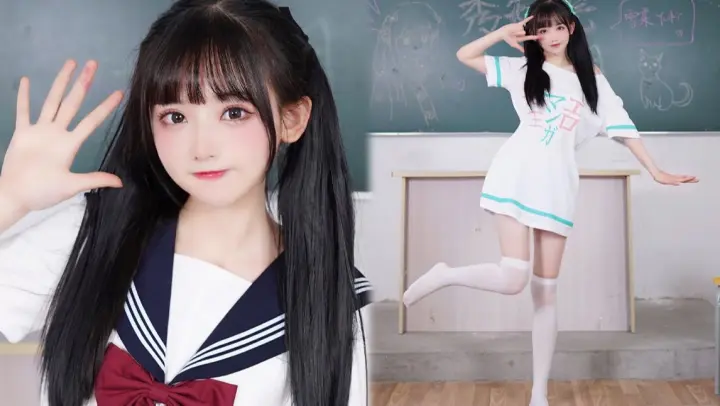 A cover of Fujiwara Chika's dance in the classroom