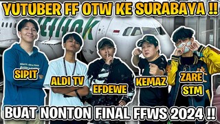 VLOG YUTUBER FF OTW KE SURABAYA !! NONTON FINAL FFWS 2024 !