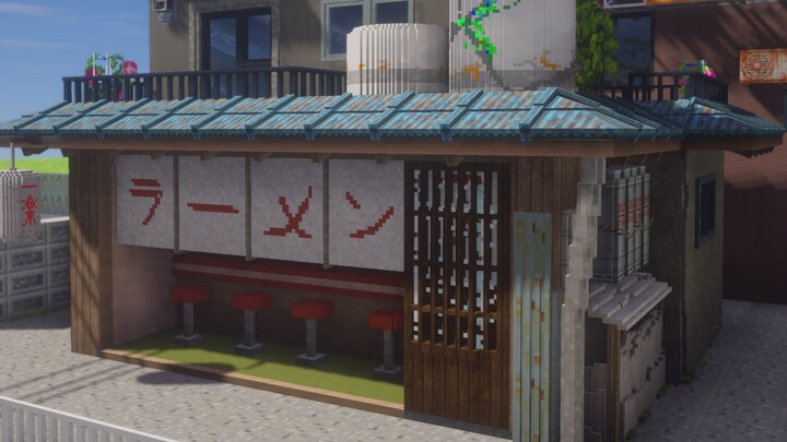[Minecraft] Restore Naruto Ramen Restaurant scene building in MC