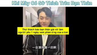 Khi m có sở thích trêu anh trai guột #funny #haihuoc