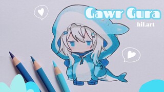 Drawing | Gawr Gura (Hololive English) | #FAMTHR