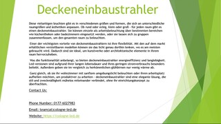 Deckeneinbaustrahler
