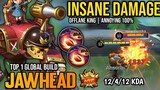 JAWHEAD BEST BUILD 2022 | BUILD TOP 1 GLOBAL JAWHEAD GAMEPLAY | MOBILE LEGENDS✓