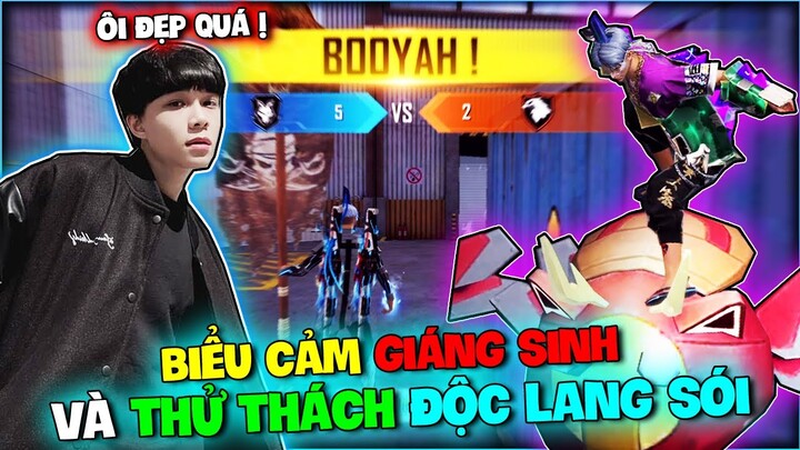 FREE FIRE | BIỂU CẢM GIÁNG SINH MỚI SIÊU ĐẸP VÀ LẦN ĐẦU BẮN ĐỘC LANG SÓI ?