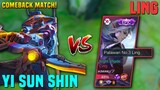 OFFLANE YI SUN-SHIN Intense Match Against PRO LING | Who Will Win? | MLBB
