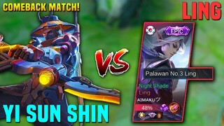 OFFLANE YI SUN-SHIN Intense Match Against PRO LING | Who Will Win? | MLBB
