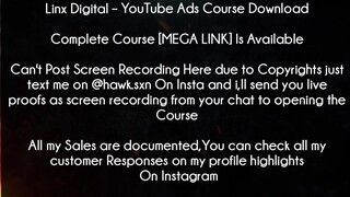 Linx Digital Course YouTube Ads Course Download