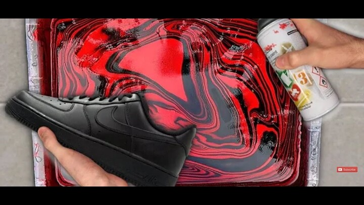 Cara membuat motif sepatu menggunakan cat air