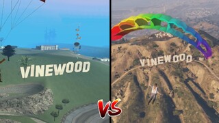 GTA San Andreas vs GTA 5 Locations Comparison