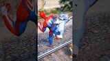 GTA V TOM AND JERRY VS SPIDERMAN AND THOMAS TRAIN #shorts