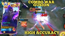 combo war gusion, high accuracy ~ gusion montage