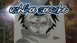 Menggambar uchiha sasuke