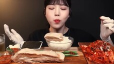 Pork belly and Oyster kimchi Mukbang ASMR