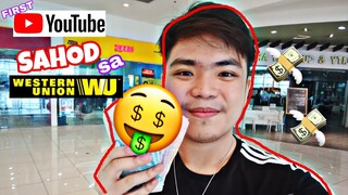 Paano Kumuha ng Sahod sa Western Union? (Unang sweldo sa Youtube) | ARKEYEL CHANNEL