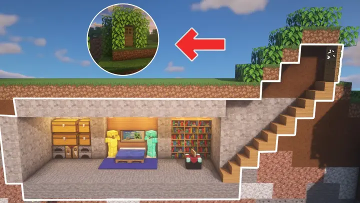 How to build underground base in Minecraft