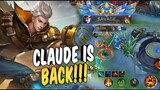 CLAUDE IS BACK IN THE META, EASY SAVAGE!!! - MOBILE LEGENDS