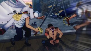 Momen Luffy Mengeluarkan HAKI RAJA di MARINEFORD - One Piece Burning Blood Gameplay