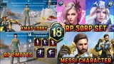 ROYAL PASS M17/M18 | 50 RP LEAKS | NEW XMAS LOBBY | MESSI CHARACTER | NEXT SUPPLY CRATE | RP M18