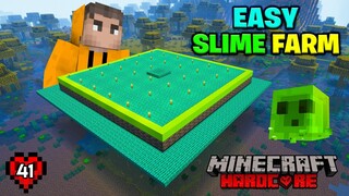 My FIRST SLIME FARM In Hardcore Minecraft | In Telugu | #41 | THE COSMIC BOY