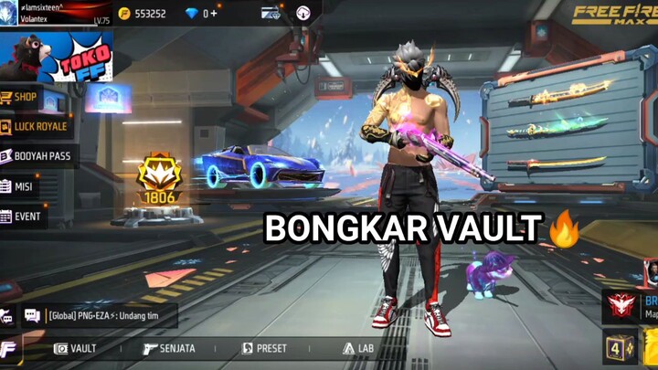 BONGKAR-BONGKAR VAULT FREE FIRE SULTAN RAWAT DARI NOL 🔥