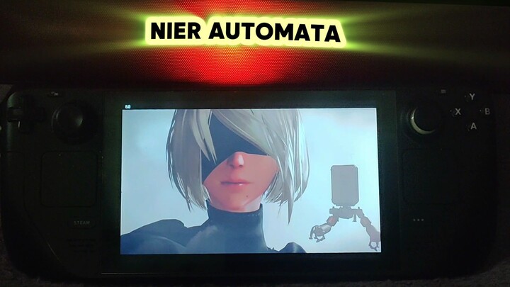 opening GAMEPLAY NIER AUTOMATA steam deck