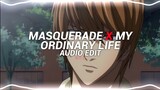 masquerade x my ordinary life - siouxxie & the living tombstone [edit audio]