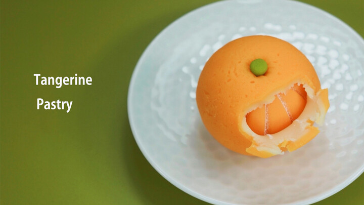 【Food】Japanese confectionery | Making Wagashi【Tangerine】