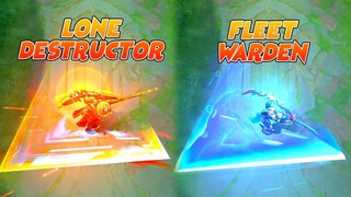 Yi Sun-shin Fleet Warden VS Lone Destructor MLBB Skin Comparison